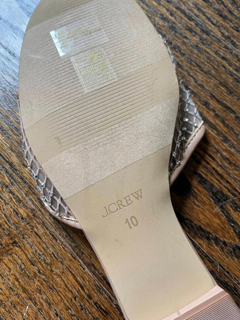 J.Crew Rhinestone Mesh Slide Sandals - Picture 5 of 5
